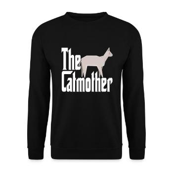 Cat Mom The Catmother Crazy Cat Mother Kitty Mommy - Unisex Sweatshirt - black - Front - Alina (178cm) & Michal (187cm)