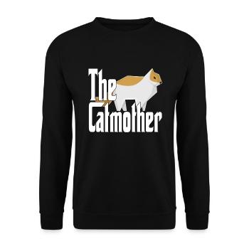 Cat Mom The Catmother Crazy Cat Mother Kitty Mommy - Unisex Sweatshirt - black - Front - Alina (178cm) & Michal (187cm)