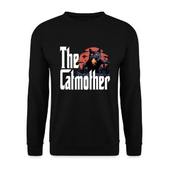 Cat Mom The Catmother Crazy Cat Mother Kitty Mommy - Unisex Sweatshirt - black - Front - Alina (178cm) & Michal (187cm)