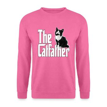 Cat Father The Catfather Crazy Cat Dad Dad - Unisex Sweatshirt - pink - Front