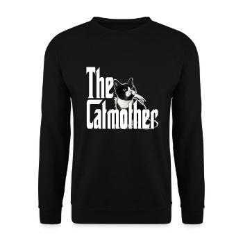Cat Mom The Catmother Crazy Cat Mother Kitty Mommy - Unisex Sweatshirt - black - Front - Alina (178cm) & Michal (187cm)