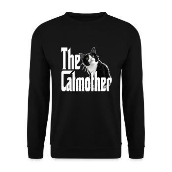 Cat Mom The Catmother Crazy Cat Mother Kitty Mommy - Unisex Sweatshirt - black - Front - Alina (178cm) & Michal (187cm)