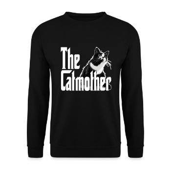 Cat Mom The Catmother Crazy Cat Mother Kitty Mommy - Unisex Sweatshirt - black - Front - Alina (178cm) & Michal (187cm)