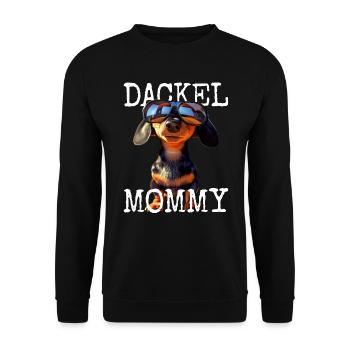 Dachshund Mommy Dachshund Mom Viennese Mom Mother's Day - Unisex Sweatshirt - black - Front - Alina (178cm) & Michal (187cm)