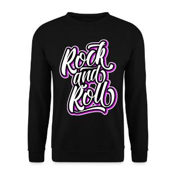 Rock n Roll - Sweat-shirt Unisexe - noir - Devant - Alina (178cm) & Michal (187cm)