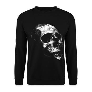 Old white skull - Unisex Sweatshirt - black - Front - Alina (178cm) & Michal (187cm)