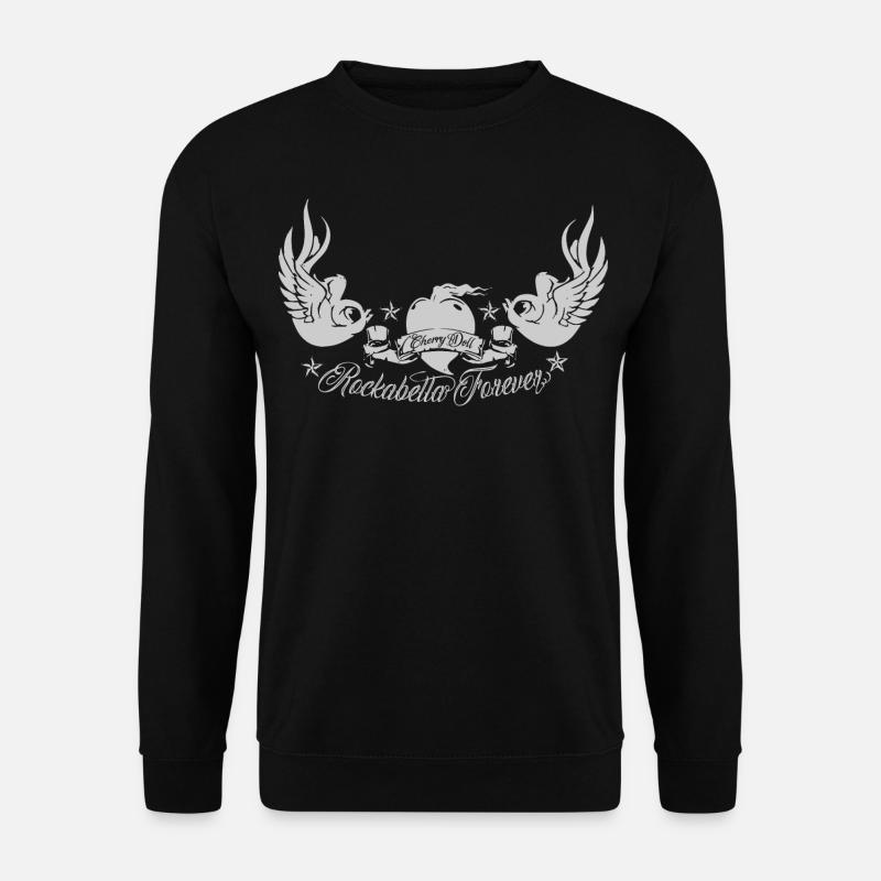 Rockabilly - Rockabella Forever - Cherry Doll - Unisex Sweatshirt - black