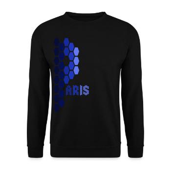 Paris - Sweat-shirt Unisexe - noir - Devant - Alina (178cm) & Michal (187cm)