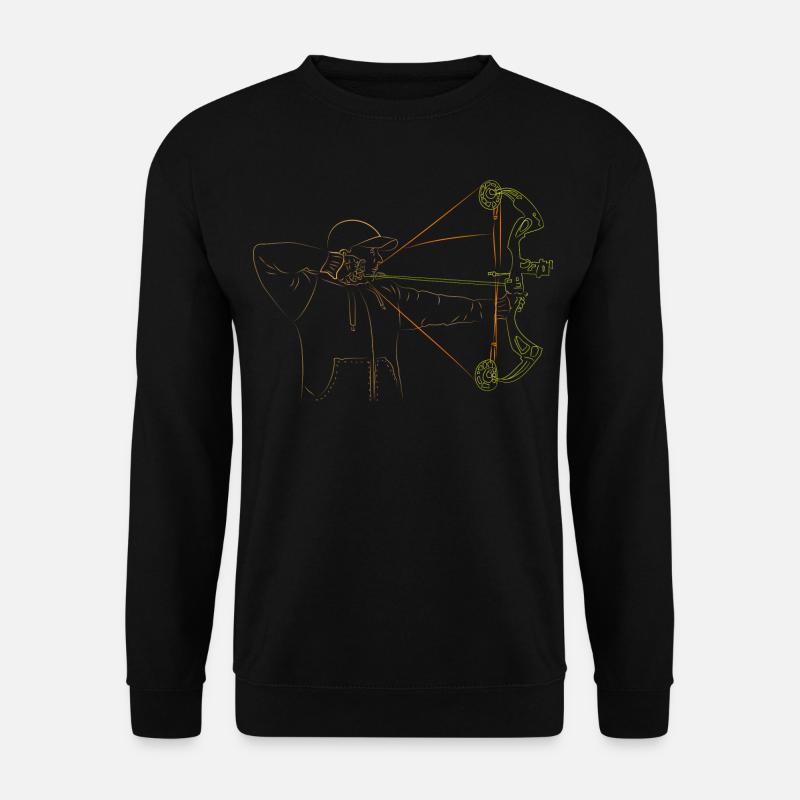 Bogenschütze Compound Bogen T-Shirt - Unisex Pullover - Schwarz