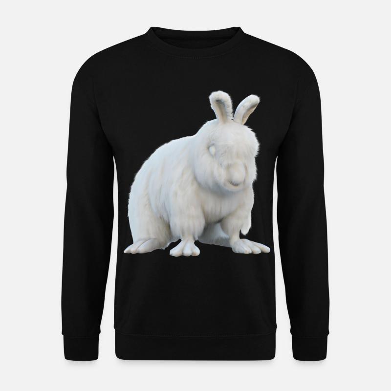 Flauschiges Angorakaninchen - Unisex Pullover - Schwarz