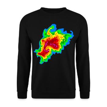 Joplin , Tornado, Radar, Stormchaser - Unisex Sweatshirt - black - Front - Alina (178cm) & Michal (187cm)