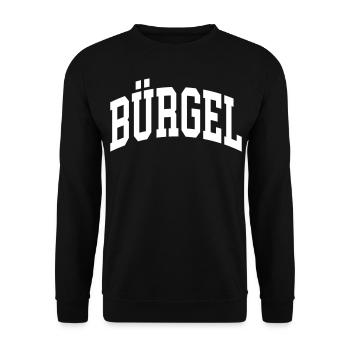 Bürgel - Unisex Sweatshirt - black - Front - Alina (178cm) & Michal (187cm)
