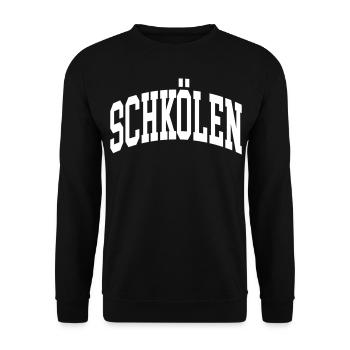 Schkölen - Unisex Sweatshirt - black - Front - Alina (178cm) & Michal (187cm)