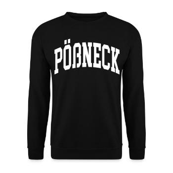 Pößneck - Sweat-shirt Unisexe - noir - Devant - Alina (178cm) & Michal (187cm)