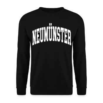 Neumünster - Unisex Pullover - Schwarz - Vorne - Alina (178cm) & Michal (187cm)