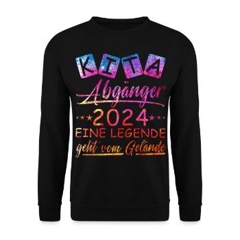Kita Abgänger 2024 - Unisex Pullover - Schwarz - Vorne - Alina (178cm) & Michal (187cm)