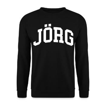Jörg - Unisex Pullover - Schwarz - Vorne - Alina (178cm) & Michal (187cm)