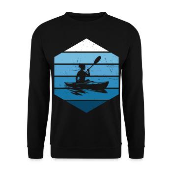 Kayak Femmes Kayak Kayak Canoë Hommes - Sweat-shirt Unisexe - noir - Devant - Alina (178cm) & Michal (187cm)