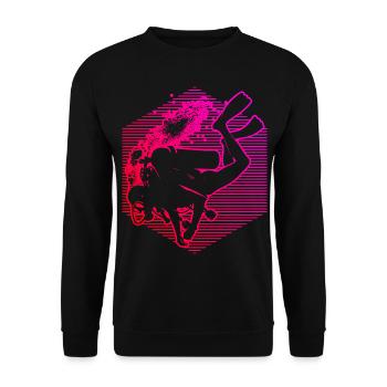 Plongée Libre Plongée Plongeur Scuba Diver - Sweat-shirt Unisexe - noir - Devant - Alina (178cm) & Michal (187cm)