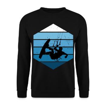 Kitesurf Kitesurfing Women Kitesurfing Kitesurfing - Unisex Sweatshirt - black - Front - Alina (178cm) & Michal (187cm)