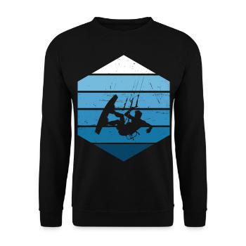Kitesurf Kitesurfing Kitesurfing Women - Unisex Sweatshirt - black - Front - Alina (178cm) & Michal (187cm)