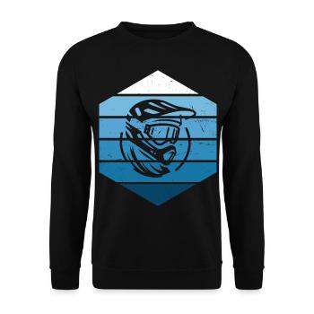 Vélo de montagne femme Cyclisme VTT homme - Sweat-shirt Unisexe - noir - Devant - Alina (178cm) & Michal (187cm)