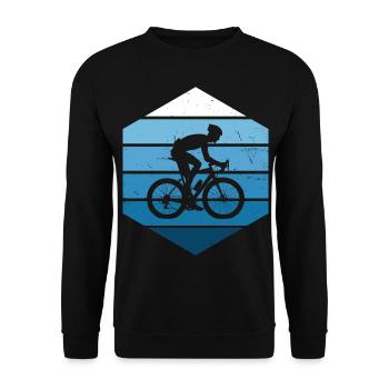Rennradfahren Roadbike Herren Road Bike Damen - Unisex Pullover - Schwarz - Vorne - Alina (178cm) & Michal (187cm)