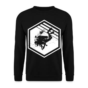 Scuba Tauchen Scuba Taucher Diving Taucher - Unisex Pullover - Schwarz - Vorne - Alina (178cm) & Michal (187cm)