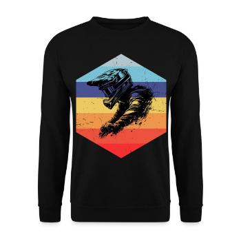 VTT Cyclisme Hommes Cyclisme VTT - Sweat-shirt Unisexe - noir - Devant - Alina (178cm) & Michal (187cm)
