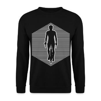 Vélo de montagne Vélo Homme Cyclisme - Sweat-shirt Unisexe - noir - Devant - Alina (178cm) & Michal (187cm)