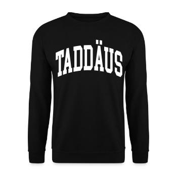 Mister - Unisex Sweatshirt - black - Front - Alina (178cm) & Michal (187cm)