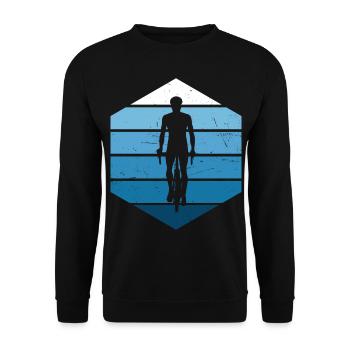 Cycling Mountain Bike Cycling Cycling Bicycle - Unisex Sweatshirt - black - Front - Alina (178cm) & Michal (187cm)