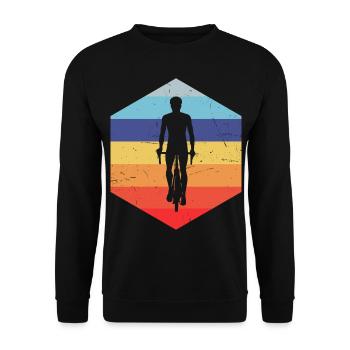 Cyclisme Vélo Cyclisme VTT Vélo Homme - Sweat-shirt Unisexe - noir - Devant - Alina (178cm) & Michal (187cm)