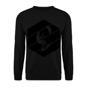 Kitesurf Kitesurf Kite Femmes Kitesurfeur - Sweat-shirt Unisexe - noir - Devant - Alina (178cm) & Michal (187cm)