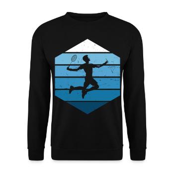 Men's Squash Badminton Badminton Women's Badmintons - Unisex Sweatshirt - black - Front - Alina (178cm) & Michal (187cm)