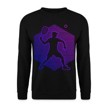 Pickleball Pickleball Jouer au racquetball pour femmes - Sweat-shirt Unisexe - noir - Devant - Alina (178cm) & Michal (187cm)