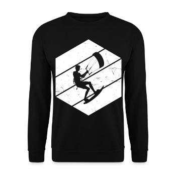 Women's Kitesurfing Kiten Men's Kitesurfing - Unisex Sweatshirt - black - Front - Alina (178cm) & Michal (187cm)