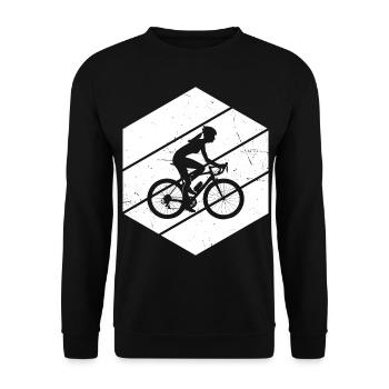 Cyclisme Cyclistes Hommes Cyclisme Cyclisme - Sweat-shirt Unisexe - noir - Devant - Alina (178cm) & Michal (187cm)