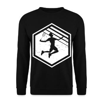 Women's Badminton Players Badminton Squash Badminton - Unisex Sweatshirt - black - Front - Alina (178cm) & Michal (187cm)