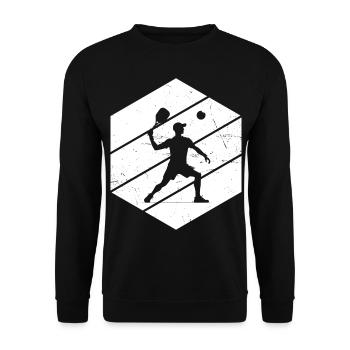 Pickleball Racquetball Pickleball Games Women - Unisex Sweatshirt - black - Front - Alina (178cm) & Michal (187cm)