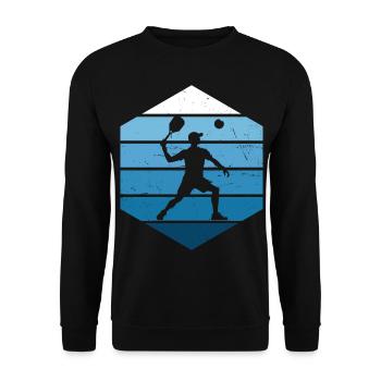 Pickleball Racquetball Racquetball Games Men - Unisex Sweatshirt - black - Front - Alina (178cm) & Michal (187cm)