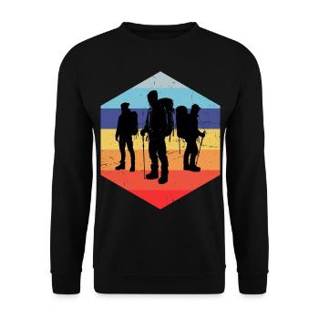 Grimpeurs Bloc Femmes Hommes Grimpeurs - Sweat-shirt Unisexe - noir - Devant - Alina (178cm) & Michal (187cm)