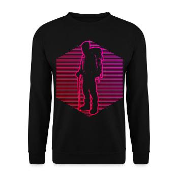 Climbers Climbing Climbing Bouldering Men - Unisex Sweatshirt - black - Front - Alina (178cm) & Michal (187cm)