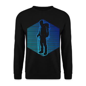 Bouldering Bouldering Bouldering Men's Climbers - Unisex Sweatshirt - black - Front - Alina (178cm) & Michal (187cm)