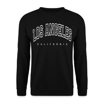Los Angeles - Unisex Sweatshirt - black - Front - Alina (178cm) & Michal (187cm)