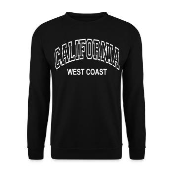 California West Coast - Unisex Sweatshirt - black - Front - Alina (178cm) & Michal (187cm)