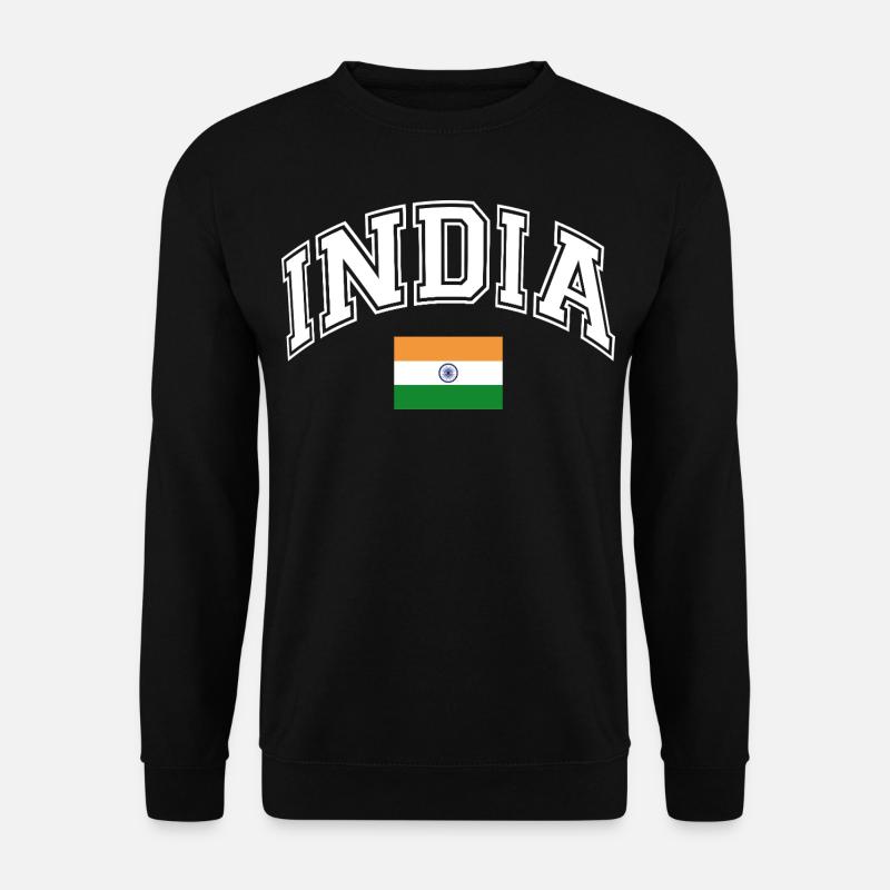 India Flag - Unisex Sweatshirt - black