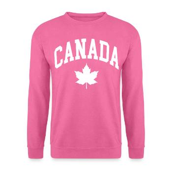 Kanada Flagge - Unisex Pullover - Pink - Vorne