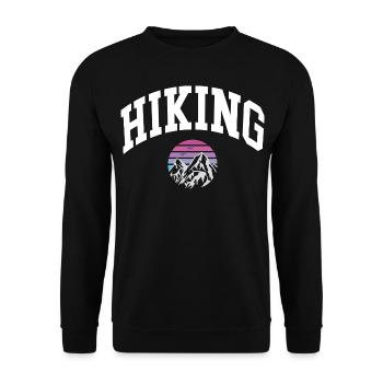 Wandern - Unisex Pullover - Schwarz - Vorne - Alina (178cm) & Michal (187cm)