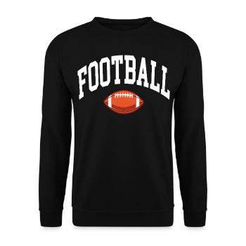 Football - Unisex Pullover - Schwarz - Vorne - Alina (178cm) & Michal (187cm)